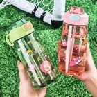 Cartoon Plastic Children s Water Cup Primary Students Outdoor Portable Ket D4p7