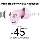 Ear Plugs For Concert noise Cancelling Silicone Earplugs Noise Dark Pink