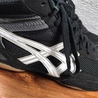 Asics Matflex 3 Wrestling Shoes Mens 9 Black white Gym Sports Sneakers J100n