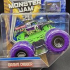 2017 Hot Wheels Grave Digger W  Purple Color Treads 1 64 Monster Jam Truck-new