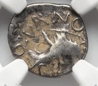 Ngc Ch Vf Celtic Gaul Sequani France 50 Bc Pig Boar Caesar Silver Quinarius Coin