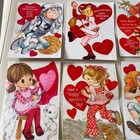 1970s Vtg Valentine s Day Lot Cards Classroom School Hallmark Puzzles Perforated