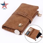 Women Ladies Soft Leather Long Wallet Clutch Phone Credit Card Holder Coin Purse