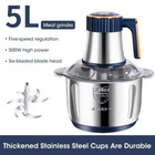 2l 5l Electric Meat Grinder Food Processor Fruits Blender Chopper Sausage Maker