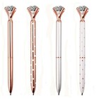 12pcs Diamond Pens Large Crystal Diamond Ballpoint Pen Bling Metal Ballpoint    