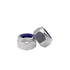 316 Stainless Steel Din985 Nylon Insert Lock Nuts Hex Nylock Nut 