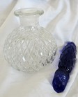 Pressed Glass Perfume Bottle 6  Supports Nc Storm Recovery