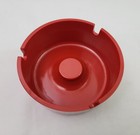 Vintage Coors Advertising Ashtray  Red Plastic 3 3 4  3 Slots  Unused