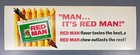 Vintage 1950 s Red Man Chewing Tobacco Gas Station 15  Sign W indian nice
