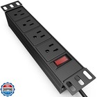 10  Rack Pdu - 1u  4 Outlet  Power Distribution Unit 10 Inch For Mini Racks W