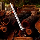 Hand Forged Viking Sword - Carbon Steel - Battle Ready Sword With Scabbard