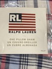 New Ralph Lauren Blue Red White Plaid Cape May Madras Ruffled Pillow Sham