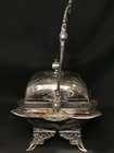 Antique Silver Quadruple Plated Dome Butter Dish Simpson Hall Miller   Company