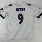 Baltimore Ravens Justin Tucker Nike Nfl Jersey White Youth Large  9 On Field