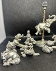 Lot Of 11 Pewter Figurines Hudson Schmid Little Gallery Hallmark Santa Claus Vtg