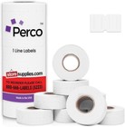 1 Line White Labels - 8 Rolls  1 Sleeve  8 000 Blank Price And Date Gun Label   