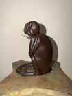 Vintage Rare Cast Iron Antique Monkey Coin Bank