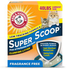 2 Pack Arm   Hammer Super Scoop Fragrance Free Clumping Clay Cat Litter  40 Lb