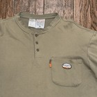 Rasco Fr Shirt Mens Flame Fire Resistant Long Sleeve Henley Pocket Work Shirt Xl