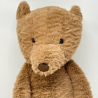 Jellycat Brown Bear Medium Textured Wavy Beanie Stuffed Animal Plush Toy 12   