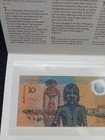 1988 First Polymer Commemorative  10 Note In Folder First Prefix Aa 