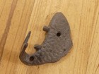 Fish Coat Hook Rustic Cast Iron Fisherman Wall Mounted Brown Hat Cabin Farmhouse