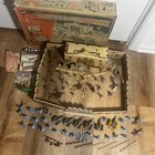 Vintage Marx The Alamo Playset No  3543 Box Figures Horses Cannons Walls