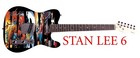 Stan Lee Marvel Spider-man Facsimile Autographed Signed Graphics Photo Guitar