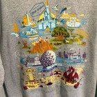 Disney Parks Authentic Hanes Crew Neck Sweatshirt Disneyland Gray Women   s Small