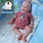 Full Platinum Silicone 18 5  3kg - Handmade Lifelike Newborn Girl Baby Doll Us