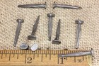 1    Inch Square Nails 50 Lot Antique Box Vintage Look Large Round Flat Head Brad