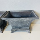 Rustic Style Ornate Cast Iron Footed Garden Pot Planter Urn Multipurpose Decor