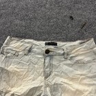 Papaya Denim Shorts Womens Size L Light Wash Low Rise Casual Summer Stained
