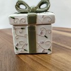 Yankee Candle Gift Box Present Tealight Ceramic Candle Holder Christmas Holiday