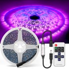 Uv Led Strip Light 365nm 3528 60led m Flexible Black Light Uv Resin Curing 12v