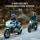 2x Fx8 Air Motorcycle Helmet Intercom Wireless Bluetooth Headset 1km Interphone