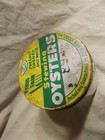 Vintage Antique Glass Jar Tin Lid Advertising Food Fair Stewing Oysters