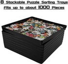 8 Sorting Trays For Jigsaw Puzzles - Fit Up To 2000 Pieces  8 x8  Accessories  S
