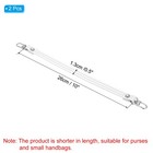 2 Pcs Leather Purse Handle Strap 10  Purse Strap Diy Replacement White