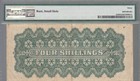 Bahamas  4 Shillings  1906-1916  Vf  Pa8  Very Rare