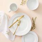 16pc Porcelain Beaded Rim Dinnerware Set White - Threshold