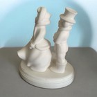 2 Vintage Ceramic Atlantic Mold  Carolers   Stand 9   in Bisque Paint Your Own