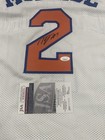 Miles Deuce Mcbride  Autographed signed New York White Custom Jersey Jsa Coa