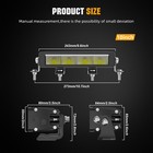 White Amber Drl 10   Led Work Light Bar Driving Fog Lamp Offroad Ute Truck  wire