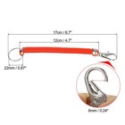 6 7  Spiral Retractable Spring Coil Keychain  3 Pack Key Ring  Red Yellow Black
