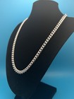 Men   s Miami Cuban Link Chain Necklace Bracelet 14k White Gold Plated 6mm 24 