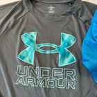 Under Armour Boys Long Sleeve Performance Shirt Lot 2 Blue Grey Yxl 18-20 Loose