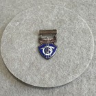 Vintage Dangle Harrison Bros Fire Department Pin Engraved 2005 Blue Enamel