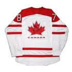 Crosby  87 Team Canada Hockey Jersey Custom Name Sewn White green Youth men S-6x