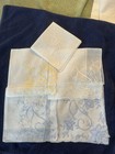 Vintage Monogram Embroidered Handkerchief Lot Of 5  Letter G Cotton Unique
